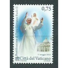Vaticano - Correo 2011 Yvert 1552 ** Mnh Beatificación Juan Pablo II