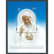 Vaticano - Correo 2014 Yvert 1657 Hojita ** Mnh Juan Pablo II