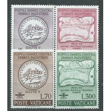 Vaticano - Correo 1962 Yvert 344/7 ** Mnh Paludismo