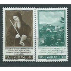 Vaticano - Correo 1965 Yvert 432/3 ** Mnh San Benedicto