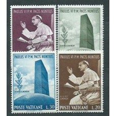 Vaticano - Correo 1965 Yvert 434/7 ** Mnh Pablo VI en la ONU