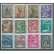 Vaticano - Correo 1966 Yvert 441/50+U.17/8 ** Mnh Oficios