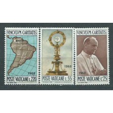 Vaticano - Correo 1968 Yvert 479/81 ** Mnh Congreso de Bogotá