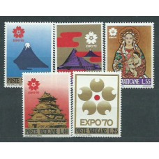 Vaticano - Correo 1970 Yvert 497/501 ** Mnh Expo de Osaka