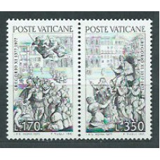 Vaticano - Correo 1977 Yvert 634/5 ** Mnh Gregorio XI