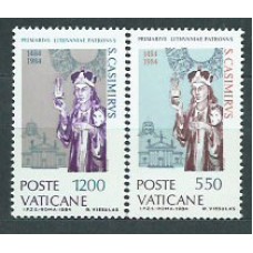 Vaticano - Correo 1984 Yvert 749/50 ** Mnh San Casimiro