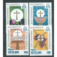 Vaticano - Correo 1985 Yvert 779/82 ** Mnh Congreso eucarístico