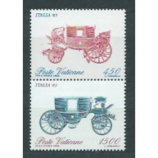 Vaticano - Correo 1985 Yvert 784/5 ** Mnh Coches de caballos