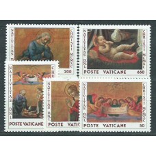 Vaticano - Correo 1990 Yvert 886/90 ** Mnh Navidad