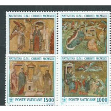 Vaticano - Correo 1992 Yvert 937/40 ** Mnh Navidad