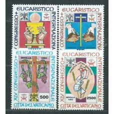 Vaticano - Correo 1993 Yvert 952/5 ** Mnh Congreso eucarístico