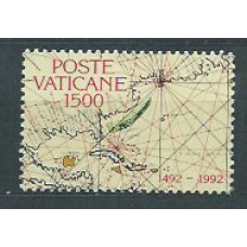 Vaticano - Hojas Yvert 13 recortada ** Mnh Descubrimiento de América