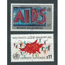 Naciones Unidas - Viena Correo 1990 Yvert 104/5  ** Mnh Medicina