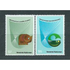 Naciones Unidas - Viena Correo 1982 Yvert 27/8 ** Mnh