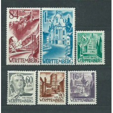 Wurtemberg - Correo Yvert 22/27 * Mh