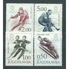 Yugoslavia - Correo 1968 Yvert 1139/42 ** Mnh Olimpiadas de Grenoble