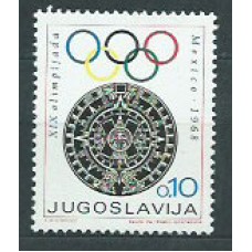 Yugoslavia - Correo 1968 Yvert 1198 ** Mnh Olimpiadas de Méjico