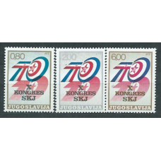 Yugoslavia - Correo 1974 Yvert 1447/9 ** Mnh