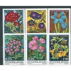 Yugoslavia - Correo 1975 Yvert 1488/93 ** Mnh Flores