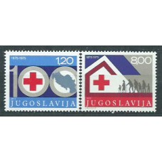 Yugoslavia - Correo 1975 Yvert 1508/9 ** Mnh Cruz roja