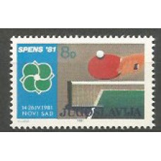 Yugoslavia - Correo 1981 Yvert 1768 ** Mnh Deportes tenis mesa