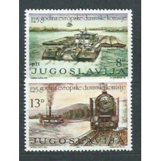 Yugoslavia - Correo - 1981 Yvert 1789/90 ** Mnh Barco y tren