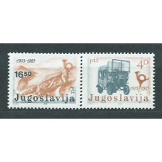 Yugoslavia - Correo 1983 Yvert 1872/3 ** Mnh Automóviles