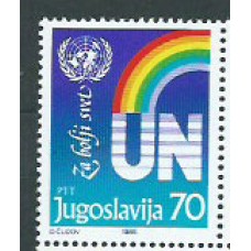 Yugoslavia - Correo 1985 Yvert 1992 ** Mnh ONU