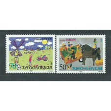 Yugoslavia - Correo 1985 Yvert 2005/6 ** Mnh Dibujos infantiles