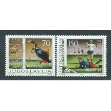 Yugoslavia - Correo 1986 Yvert 2030/1 ** Mnh Deportes fútbol