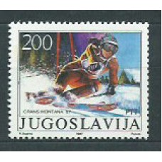 Yugoslavia - Correo 1987 Yvert 2094 ** Mnh Deportes esqui