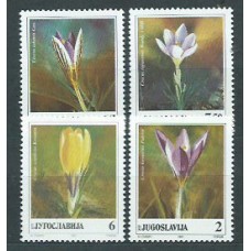 Yugoslavia - Correo 1991 Yvert 2332/5 ** Mnh Flores