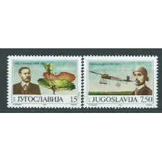 Yugoslavia - Correo 1991 Yvert 2338/9 ** Mnh Aviación