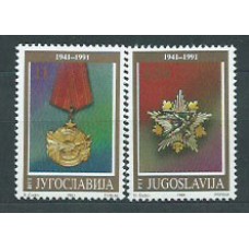 Yugoslavia - Correo 1991 Yvert 2350/1 ** Mnh Medallas