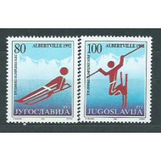 Yugoslavia - Correo 1992 Yvert 2386/7 ** Mnh Olimpiadasde Albertville