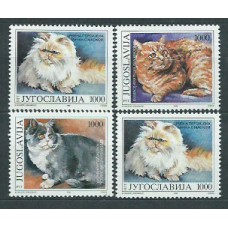 Yugoslavia - Correo 1992 Yvert 2408/11 ** Mnh Fauna gatos