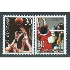 Yugoslavia - Correo 2001 Yvert 2889/90 ** Mnh Deportes