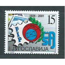 Yugoslavia - Correo 2001 Yvert 2891 ** Mnh Día del sello