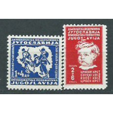 Yugoslavia - Correo 1945 Yvert 420/1 ** Mnh Cruz roja