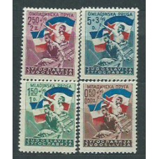 Yugoslavia - Correo 1946 Yvert 449/52 * Mh