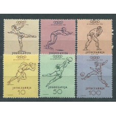 Yugoslavia - Correo 1952 Yvert 611/6 * Mh Olimpiadas de Hellsinki