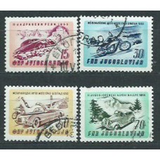 Yugoslavia - Correo 1953 Yvert 630/3 usado  Deportes rallys