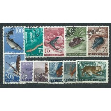 Yugoslavia - Correo 1954 Yvert 643/54 usado  Fauna