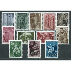 Yugoslavia - Correo 1956 Yvert 680/91 * Mh Arte yugoslavo