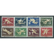 Yugoslavia - Correo 1956 Yvert 706/13 usado  Olimpiadas de Melbourne