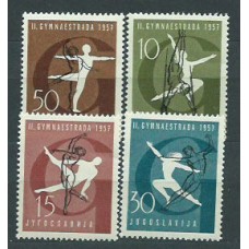 Yugoslavia - Correo 1957 Yvert 725/8 * Mh Deportes