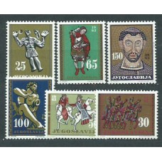 Yugoslavia - Correo 1963 Yvert 954/9 ** Mnh Arte yugoslavo