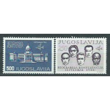 Yugoslavia - Aereo Yvert 52/3 ** Mnh Conferencia de Belgrado