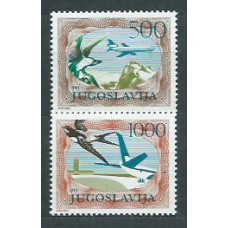Yugoslavia - Aereo Yvert 59/60 ** Mnh Fauna aves
