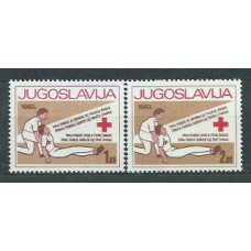 Yugoslavia - Beneficencia Yvert 82/3 ** Mnh Cruz roja